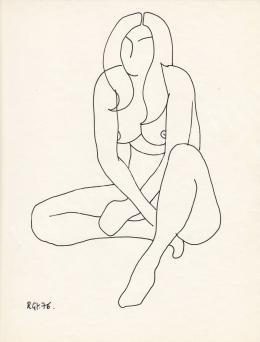  Rózsahegyi, György - Sitting Nude (1976)